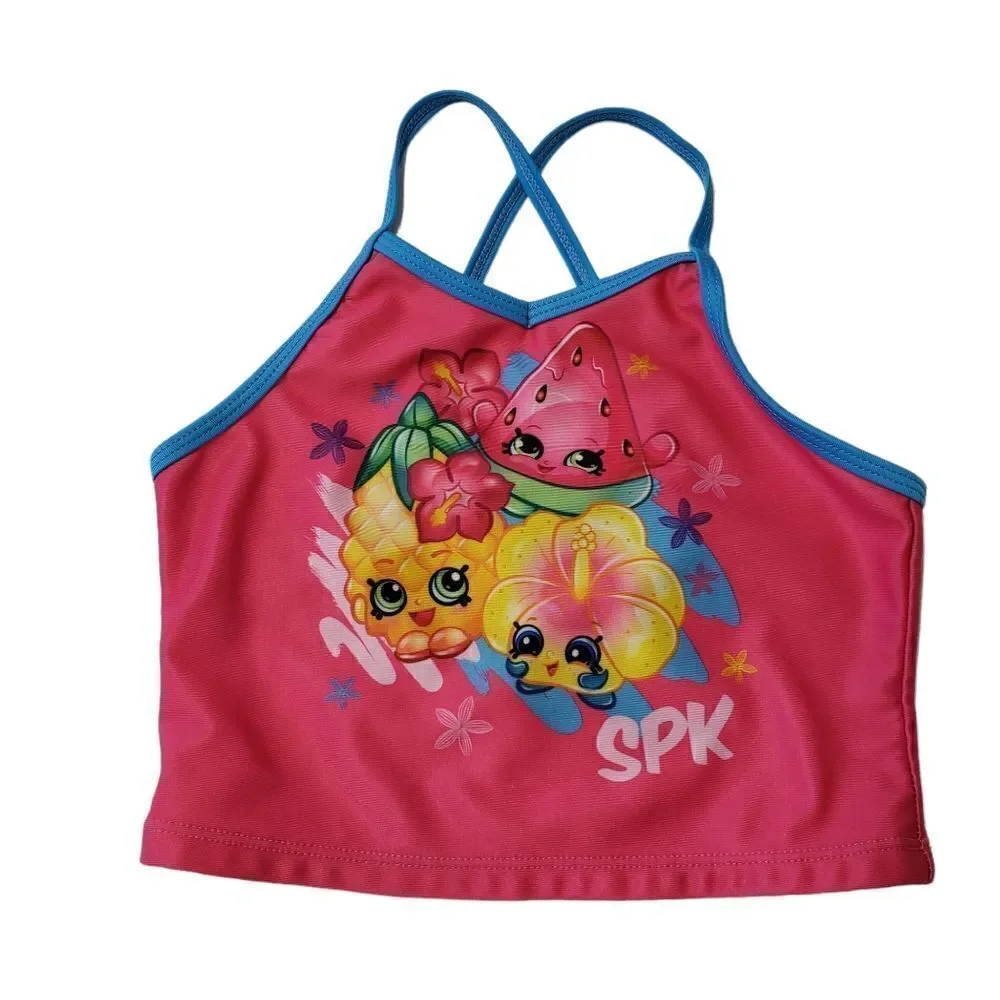 SPK Shopkins Girl’s Tankini Top Sz S (6/6X)